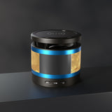 Black Gold Stripes Metal Bluetooth Speaker and Wireless Charging Pad