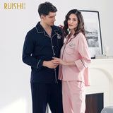 Couple Pajamas Cotton Men Women Matching High Quality Sleepwear