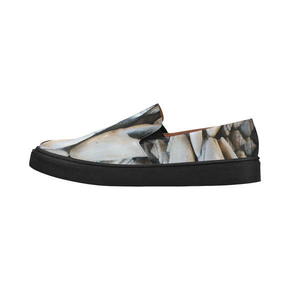 Vignette Sea Shells Posidon Pointed Toe Slip-on Women's Shoes(Model 809)