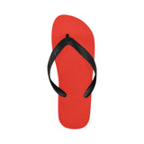 Pomegranate Solid Flip Flops for Men/Women (Model 040)