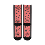 Bittersweet Persimmon Ladybugs Custom Socks for Women