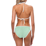 Fringy Glitter Squiggle Custom Bikini Swimsuit (Model S01)