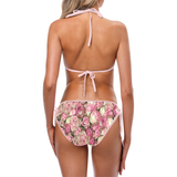 Your Pink Roses Custom Bikini Swimsuit (Model S01)