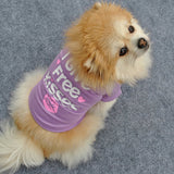 Lovely Pet Dog Puppy Clothes Cute Cotton Short Sleeve T-Shirt Apparel