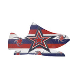 Tricolor Stars Stripes Grus Men's Breathable Woven Running Shoes (Model 022)