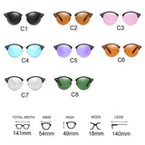 Polarized Sunglasses Women Round Driving Eyewear Luxury Brand Goggles