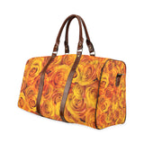 Grenadier Tangerine Roses Waterproof Travel Bag/Small (Model 1639)