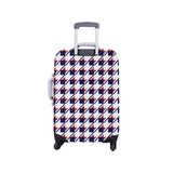 Red White Blue Houndstooth Luggage Cover/Small 24'' x 20''