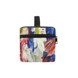 Red White Blue Flora Cosmetic Bag/Large (Model 1658)
