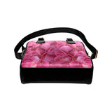 Dark Pink Flowers Shoulder Handbag (Model 1634)