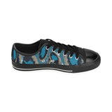 Bluish Smudge Spots Men's Classic Canvas Shoes (Model 018)