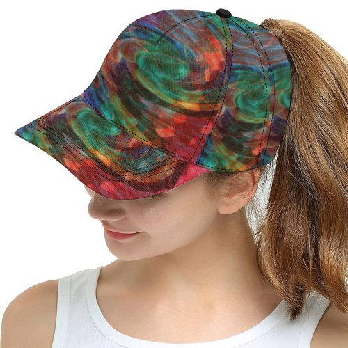 Ray of Twirls All Over Print Snapback Hat D