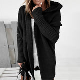 Women Cardigan Korean Loose Solid Color Batwing Long Sleeve Sweater