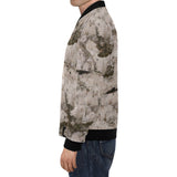 White Birch Bark All Over Print Bomber Jacket for Men/Large Size (Model H19)