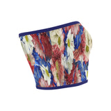 Red White Blue Flora Bandeau Top
