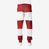 Red White Stripes Men's joggers sweatpants
