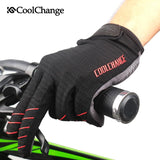CoolChange Cycling Gloves Full Finger Sport Shockproof MTB Touch Screen Sponge