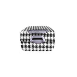 Black White Houndstooth Luggage Cover/Small 24'' x 20''