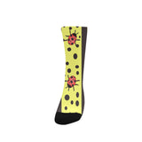 Laser Lemon Ladybugs Custom Socks for Women