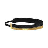 Black Gold Stripes Sports Headband