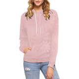 Mandys Pink Azaleas All Over Print Hoodie (for Women)