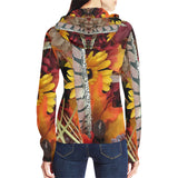 Autumn Blends All Over Print Full Zip Hoodie for Women (Model H14)
