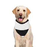 Black White Stripes Pet Dog Bandana/Large Size