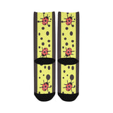 Laser Lemon Ladybugs Custom Socks for Women