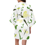 Olivine Dell Dragonflies Kimono Robe