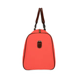 Pomegranate Solid Waterproof Travel Bag/Small (Model 1639)