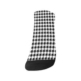 Black White Houndstooth Women's Ankle Socks
