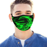 Dark Pastel Greens Mouth Mask