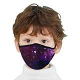 Midnight Blue Purple Galaxy Mouth Mask