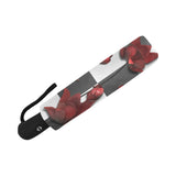 Burnt Crimson Flora Auto-Foldable Umbrella
