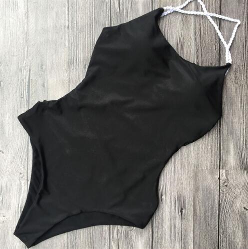 Women Attractive One Piece Solid Color Swimsuit