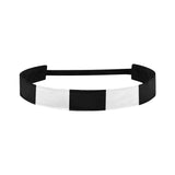 Black White Stripes Sports Headband