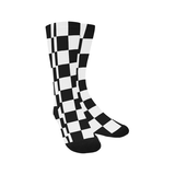 Black White Checkers Trouser Socks