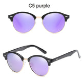 Polarized Sunglasses Women Round Driving Eyewear Luxury Brand Goggles