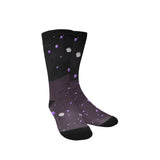 Lost Midnight Charcoal Stars Custom Socks for Women