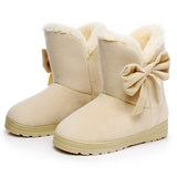 Women Cotton Ankle Boots Platform Flat Winter Shoes