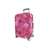 Dark Pink Flowers Luggage Cover/Small 24'' x 20''