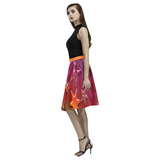 Rainbow Stars Melete Pleated Midi Skirt (Model D15)