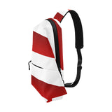 Red White Stripes Chest Bag (Model 1678)
