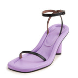 Women's Style Thick Heel High Open Finger Sandals