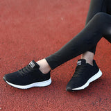 Women Cushion Sports Breathable Air Mesh Lace Up Sneakers