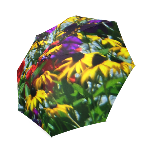 Picturesque Flowers Foldable Umbrella