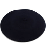 Women Beret Hat Painter Style Wool Vintage Solid Color Cap Bonnet