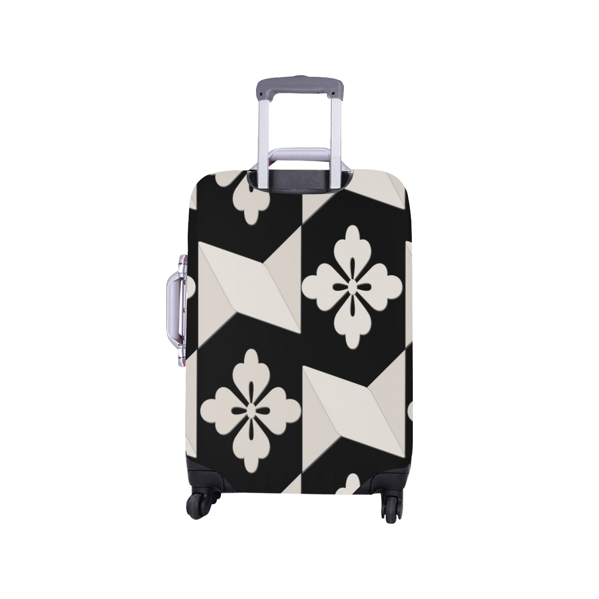 Black White Tiles Luggage Cover/Small 24'' x 20'' – Rockin Docks ...