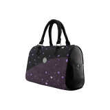 Lost Midnight Charcoal Stars Boston Handbag (Model 1621)