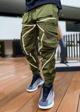 Men Korean Version Brand Multi-Bag Overalls Loose Straight-Leg Pants